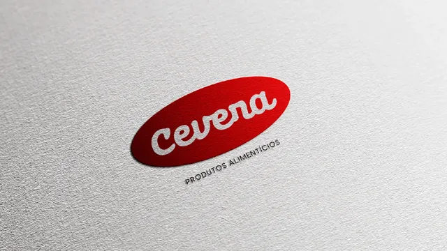 Logomarca Cevera aplicada sobre papel