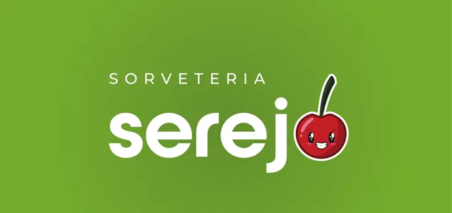Nova identidade visual verde da sorveteria Serejo