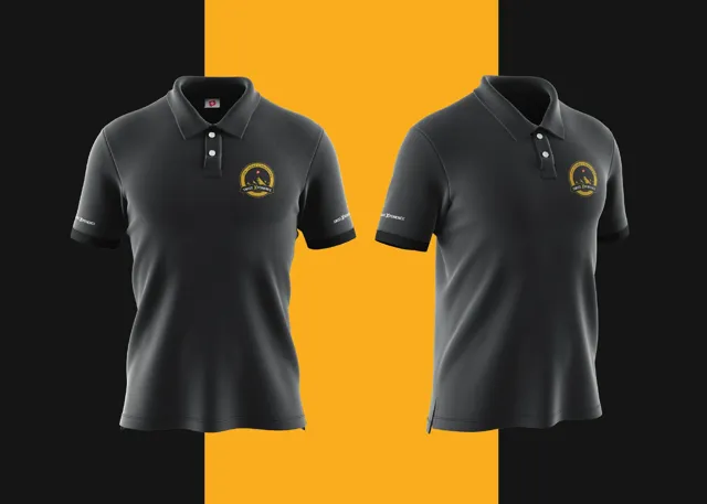 Marca SwissXperience aplicada em camisetas polo